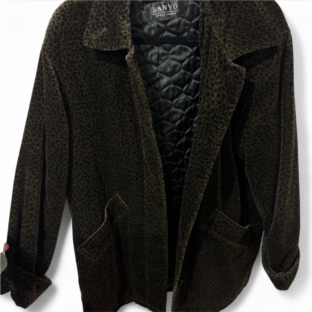 Women's Leopard Print Jacket - Brown